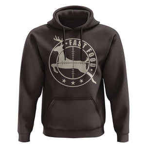 Funny Hunting Hoodie Fast Food Deer Hunter TS09 Dark Chocolate Print Your Wear