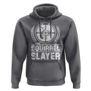 Funny Hunting Squirrel Slayer Retro Hoodie TS09 Charcoal Print Your Wear