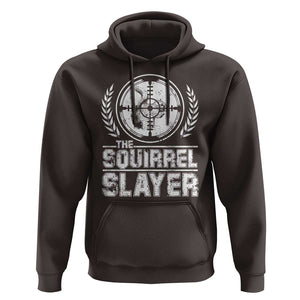 Funny Hunting Squirrel Slayer Retro Hoodie TS09 Dark Chocolate Print Your Wear