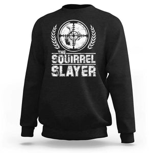 Funny Hunting Squirrel Slayer Retro Sweatshirt TS09 Black Print Your Wear