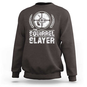 Funny Hunting Squirrel Slayer Retro Sweatshirt TS09 Dark Chocolate Print Your Wear