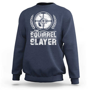 Funny Hunting Squirrel Slayer Retro Sweatshirt TS09 Navy Print Your Wear