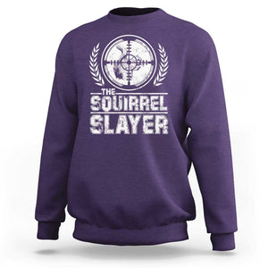 Funny Hunting Squirrel Slayer Retro Sweatshirt TS09 Purple Print Your Wear