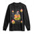 Funny Christmas Cat Long Sleeve Shirt Santa Cat Hamburger Lover Galaxy Outer Space TS09 Black Print Your Wear