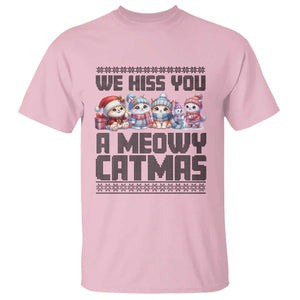 Christmas Cute Cat T Shirt We Hiss You A Meowy Catmas TS09 Light Pink Print Your Wear