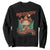 Christmas Cowboy Cat Sweatshirt Meowdy Christmas And Happy Mew Year TS09 Black Print Your Wear