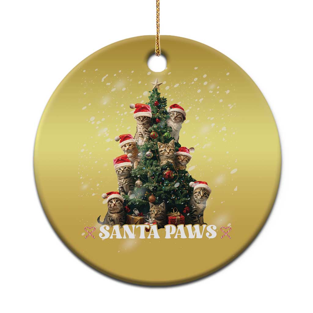 Xmas Cat Christmas Ornament Santa Paw And Claw Cats Xmas Tree TS09 Print Your Wear