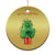 Funny Xmas Cat Christmas Ornament You Are A Meow One Mr. Cat Green Cat TS09 Print Your Wear