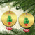 Funny Xmas Cat Christmas Ornament You Are A Meow One Mr. Cat Green Cat TS09 Circle Gold Print Your Wear