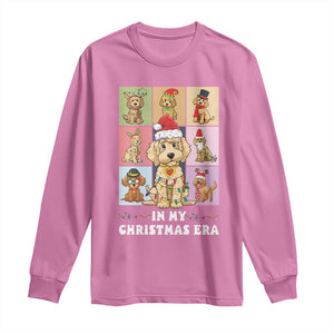 Funny Xmas Dog Long Sleeve Shirt Santa Golden Doodle In My Christmas Era TS09 Azalea Print Your Wear