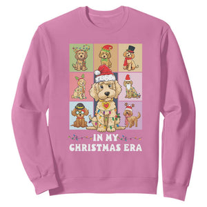 Funny Xmas Dog Sweatshirt Santa Golden Doodle In My Christmas Era TS09 Azalea Print Your Wear