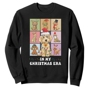 Funny Xmas Dog Sweatshirt Santa Golden Doodle In My Christmas Era TS09 Black Print Your Wear