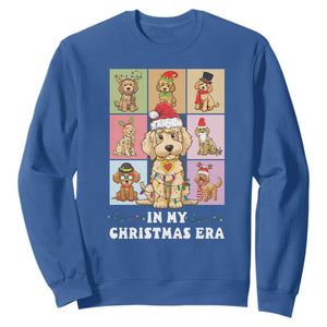 Funny Xmas Dog Sweatshirt Santa Golden Doodle In My Christmas Era TS09 Royal Blue Print Your Wear