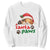 Funny Christmas Santa Paws Dogs And Cats Sweatshirt TS09 White Print Your Wear