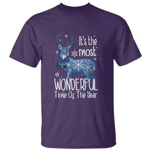 Chrismtas Reindeer Coquette T Shirt It's The Most Wonderful Time Of The Year TS09 Purple Print Your Wear