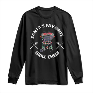 Funny Xmas Grilling Long Sleeve Shirt Christmas TS09 Black Print Your Wear