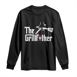 Funny Grill Dad Long Sleeve Shirt The Grillfather BBQ Party Grilling TS09 Black Print Your Wear