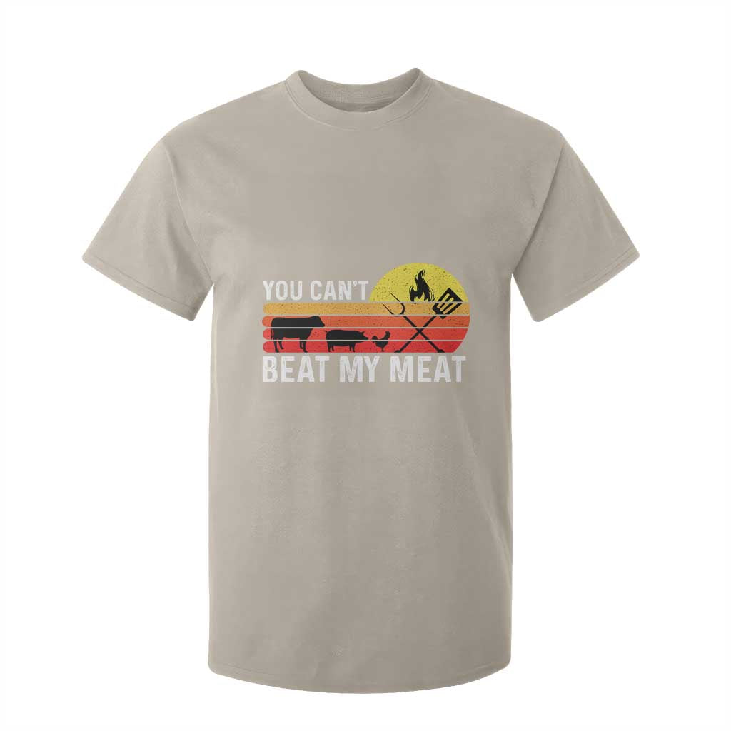 Funny BBQ Grilling T Shirt For Kid You Can't Beat My Meat TS09 Sand Print Your Wear