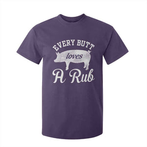 Funny Pitmaster T Shirt For Kid Every Butt Loves A Rub TS09 Purple Print Your Wear