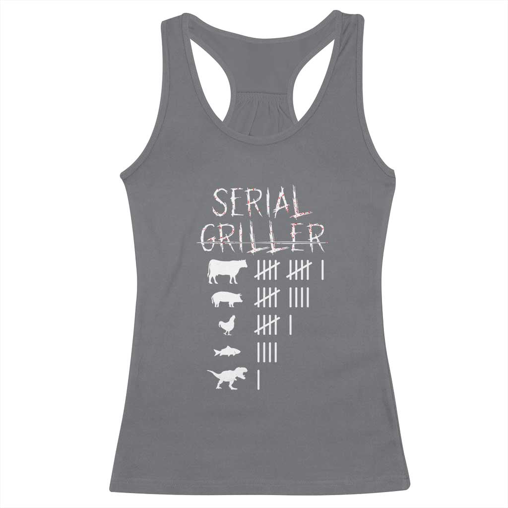 Funny Chelf Racerback Tank Top Serial Griller Grilling BBQ Pitmaster TS09 Charcoal Print Your Wear