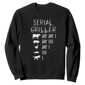Funny Chelf Sweatshirt Serial Griller Grilling BBQ Pitmaster TS09 Black Print Your Wear