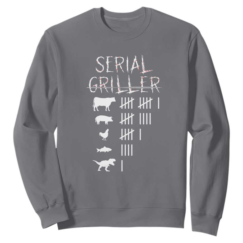 Funny Chelf Sweatshirt Serial Griller Grilling BBQ Pitmaster TS09 Charcoal Print Your Wear