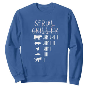 Funny Chelf Sweatshirt Serial Griller Grilling BBQ Pitmaster TS09 Royal Blue Print Your Wear