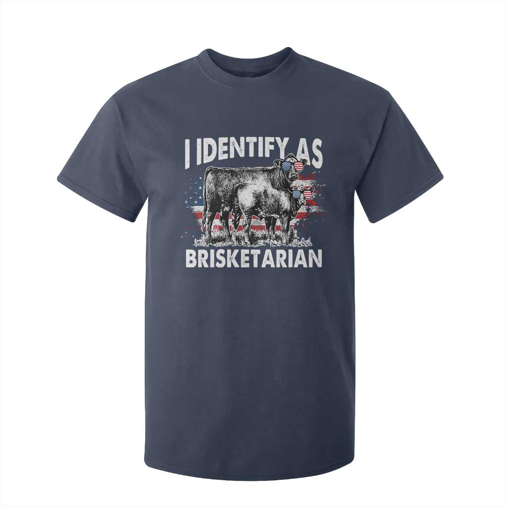 Funny BBQ Lover T Shirt For Kid I Identify As Brisketarian TS09 Navy Print Your Wear