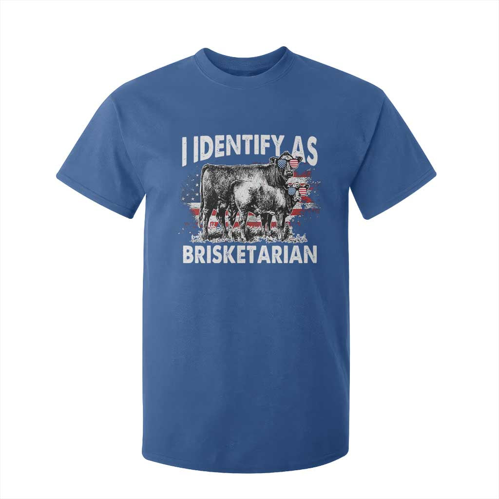 Funny BBQ Lover T Shirt For Kid I Identify As Brisketarian TS09 Royal Blue Print Your Wear