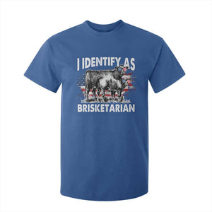 Funny BBQ Lover T Shirt For Kid I Identify As Brisketarian TS09 Royal Blue Print Your Wear