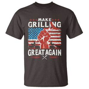 Funny BBQ Lover T Shirt Make Grilling Great Again Smoker Grill Sausages TS09 Dark Chocolate Print Your Wear