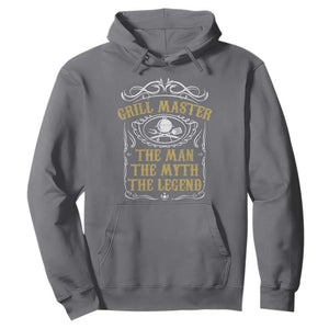 BBQ Grilling Pitmaster Hoodie Grill Master The Man The Myth The Legend TS09 Charcoal Print Your Wear