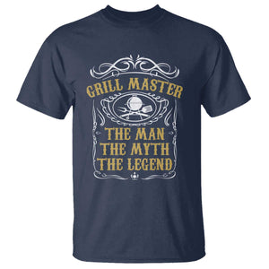 BBQ Grilling Pitmaster T Shirt Grill Master The Man The Myth The Legend TS09 Navy Print Your Wear