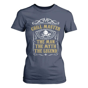 BBQ Grilling Pitmaster T Shirt For Women Grill Master The Man The Myth The Legend TS09 Navy Print Your Wear