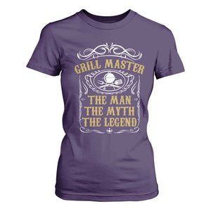 BBQ Grilling Pitmaster T Shirt For Women Grill Master The Man The Myth The Legend TS09 Purple Print Your Wear