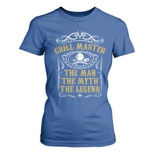 BBQ Grilling Pitmaster T Shirt For Women Grill Master The Man The Myth The Legend TS09 Royal Blue Print Your Wear