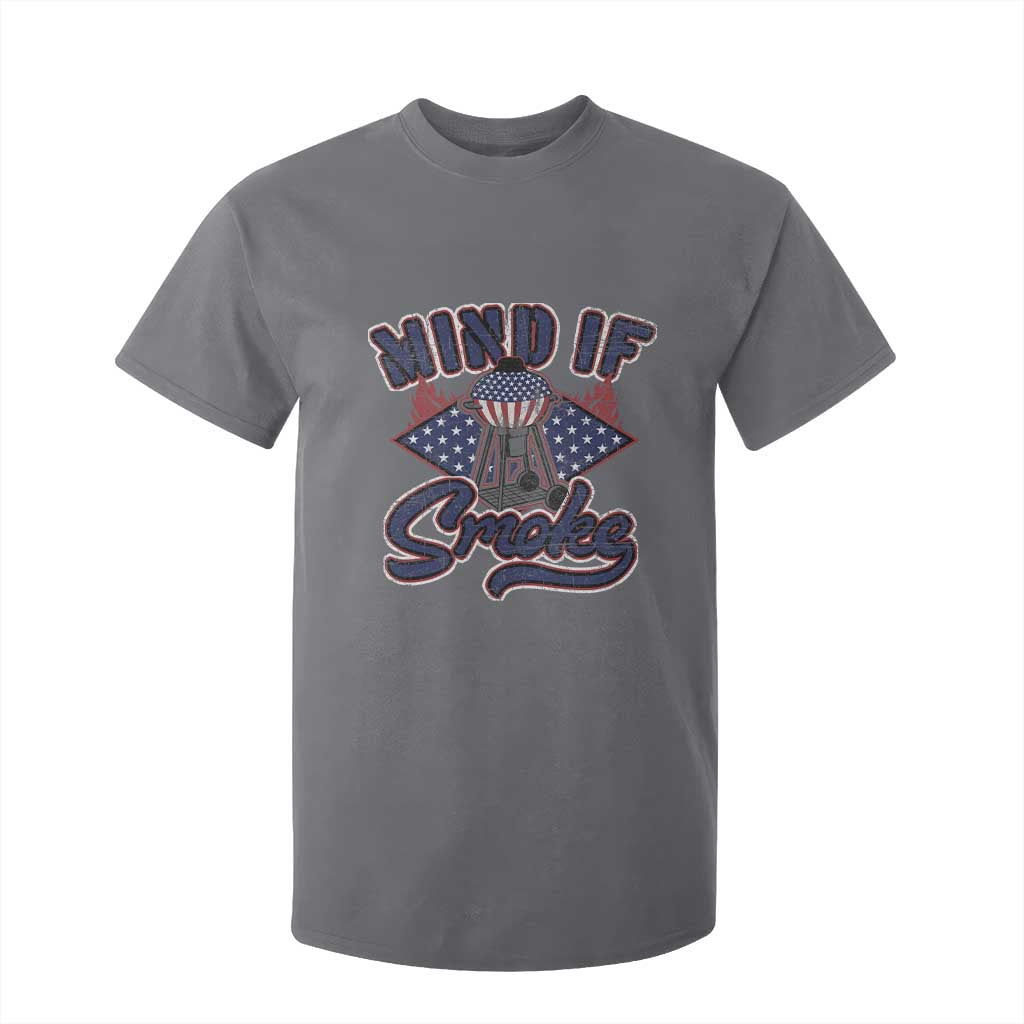 Funny BBQ Grilling T Shirt For Kid Mind If I Smoke Smoker TS09 Charcoal Print Your Wear