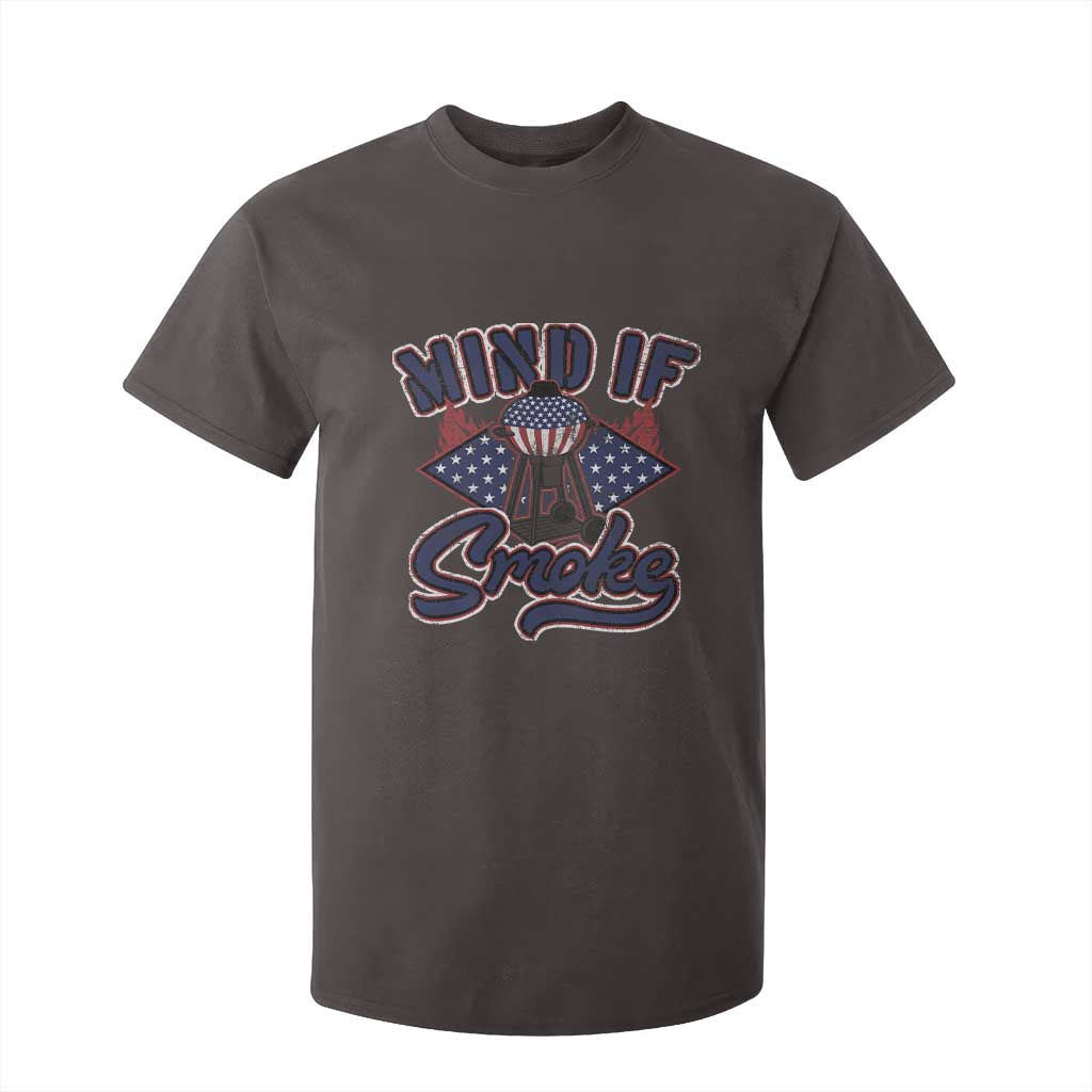 Funny BBQ Grilling T Shirt For Kid Mind If I Smoke Smoker TS09 Dark Chocolate Print Your Wear