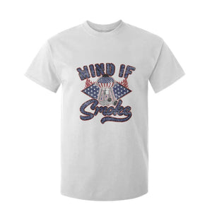 Funny BBQ Grilling T Shirt For Kid Mind If I Smoke Smoker TS09 White Print Your Wear