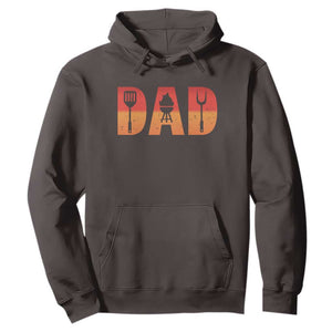 Funny BBQ Grill Dad Hoodie TS09 Dark Chocolate Print Your Wear
