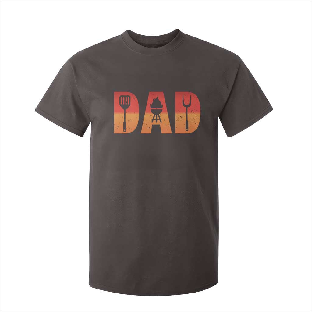 Funny BBQ Grill Dad T Shirt For Kid TS09 Dark Chocolate Print Your Wear