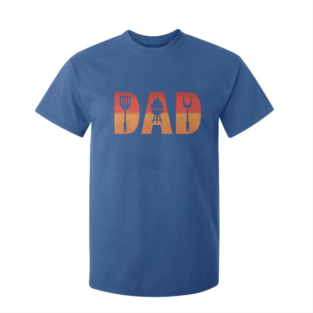 Funny BBQ Grill Dad T Shirt For Kid TS09 Royal Blue Print Your Wear