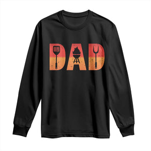 Funny BBQ Grill Dad Long Sleeve Shirt TS09 Black Print Your Wear