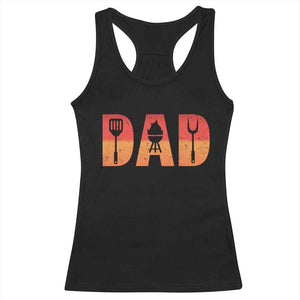 Funny BBQ Grill Dad Racerback Tank Top TS09 Black Print Your Wear
