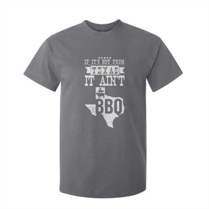 Texas BBQ Lover T Shirt For Kid If It's Not From Texas It Ain't BBQ TS09 Charcoal Print Your Wear