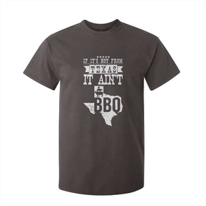 Texas BBQ Lover T Shirt For Kid If It's Not From Texas It Ain't BBQ TS09 Dark Chocolate Print Your Wear