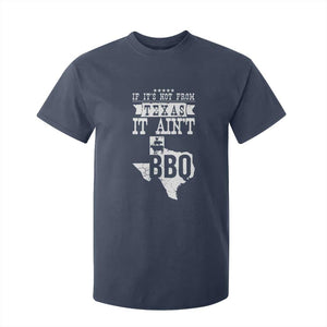 Texas BBQ Lover T Shirt For Kid If It's Not From Texas It Ain't BBQ TS09 Navy Print Your Wear