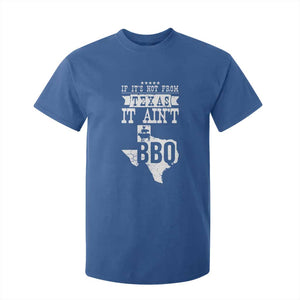 Texas BBQ Lover T Shirt For Kid If It's Not From Texas It Ain't BBQ TS09 Royal Blue Print Your Wear