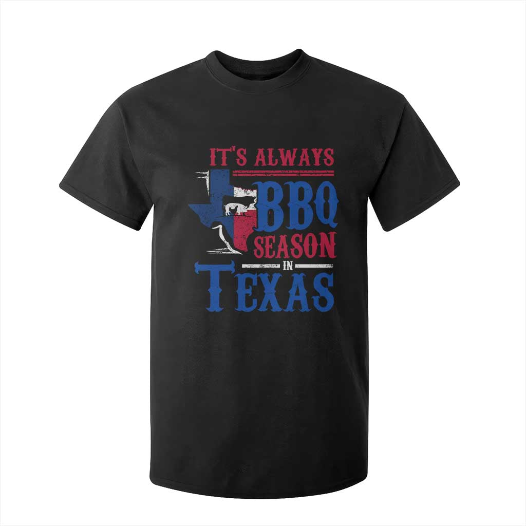 Texas BBQ Lover T Shirt For Kid It's Always BBQ Season In Texas TS09 Black Print Your Wear