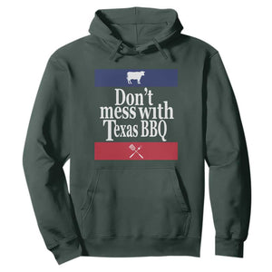 Don't Mess With Texas BBQ Hoodie TS09 Dark Forest Green Print Your Wear